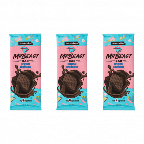 Набор Шоколад Молочный MrBeast Feastables Темный 60g 3шт