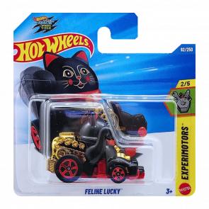 Машинка Базовая Hot Wheels Feline Lucky Experimotors 1:64 JJL72 Black - Retromagaz