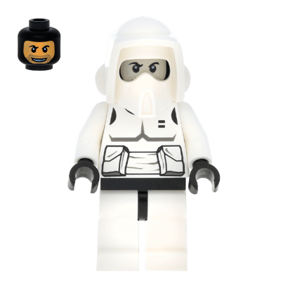 Фигурка Lego Star Wars Империя Scout Trooper Patterned Head Dark Bluish Grey Torso Pattern sw0005b 1 Б/У Нормальный - Retromagaz