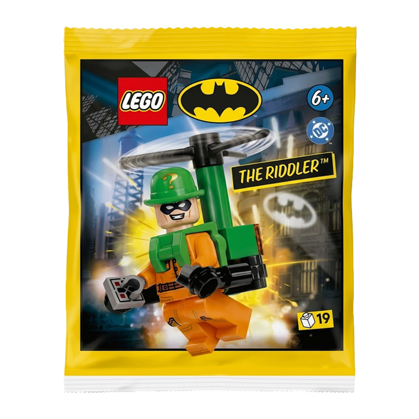 Конструктор Lego Фігурка The Riddler with Helipack Paper Bag Batman l0002273 Новий - Retromagaz