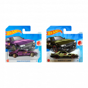 Набір Машинок Базових Hot Wheels Nissan Skyline RS (KDR30) HTD06 Green + HTC40 Purple 1:64