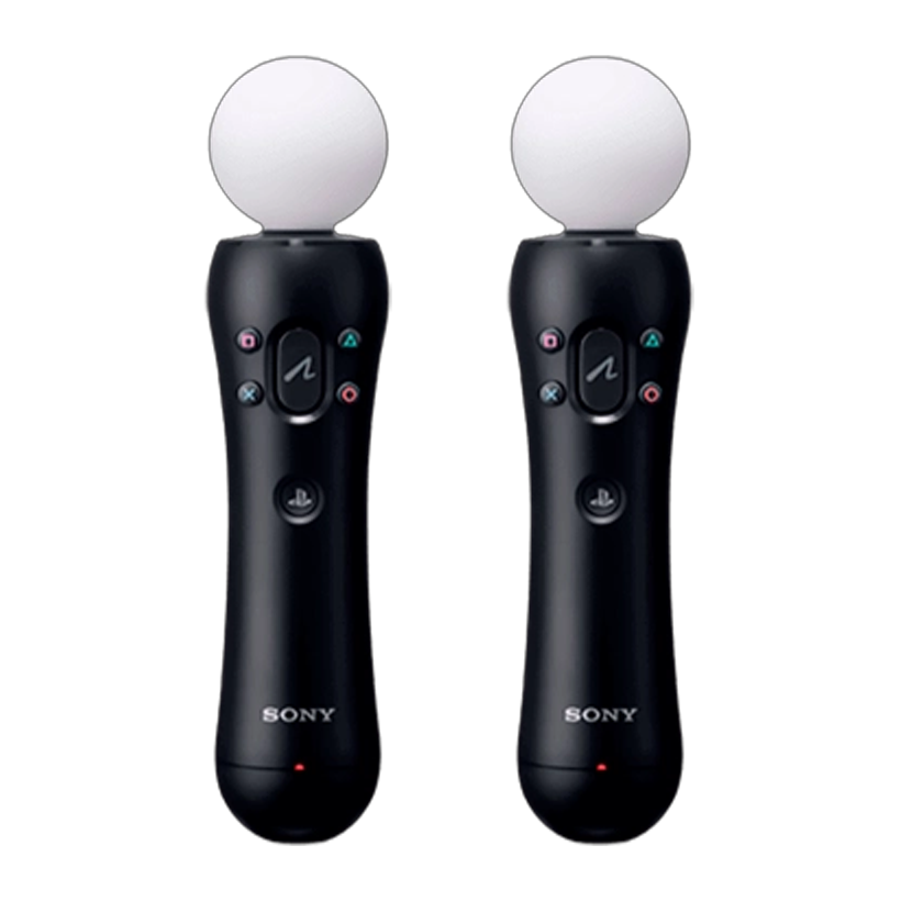 Набір Контролер 2шт Бездротовий Sony PlayStation 4 Move Micro USB Black Б/У - Retromagaz