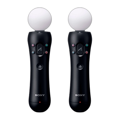 Набор Контроллер Беспроводной Sony PlayStation 4 Move Black Б/У 2шт - Retromagaz