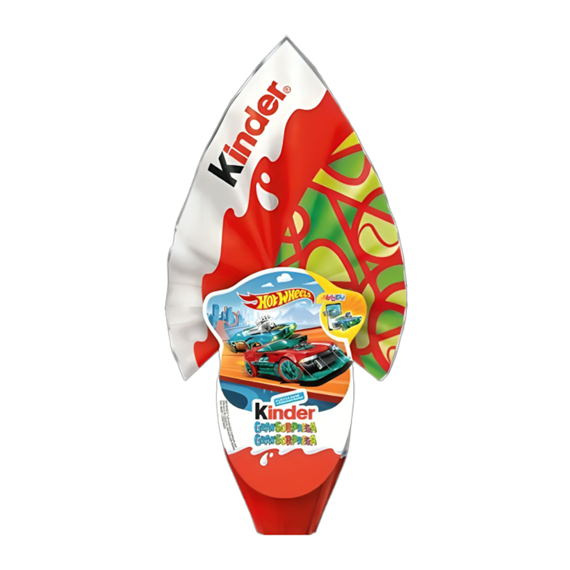 Шоколадне Яйце Kinder GranSurprise Hot Wheels 150g - Retromagaz