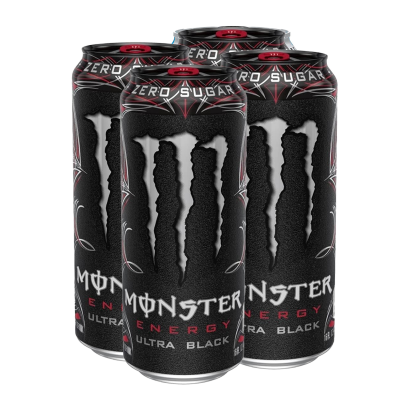 Набор Напиток Энергетический 4шт Monster Energy Black Zero Sugar 500ml - Retromagaz