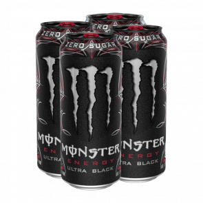 Набор Напиток Энергетический 4шт Monster Energy Black Zero Sugar 500ml Набор Напиток Энергетический 4шт Monster Energy Black Zero Sugar 500ml - Retromagaz