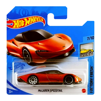 Машинка Базова Hot Wheels McLaren Speedtail Factory Fresh 1:64 GRY30 Orange - Retromagaz