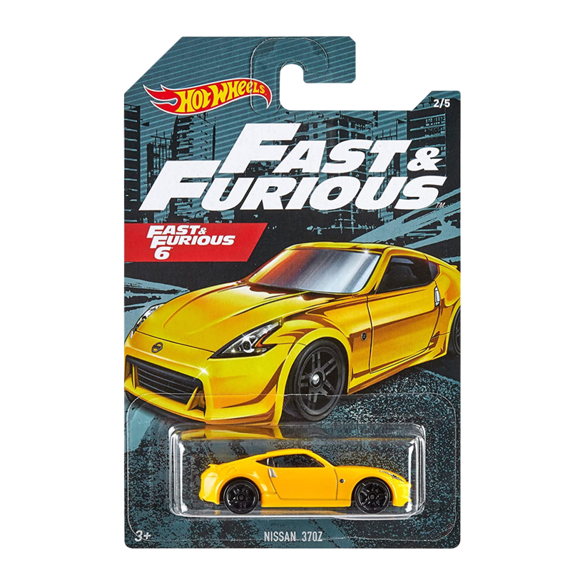 Тематическая Машинка Hot Wheels Nissan 370Z Fast & Furious 1:64 GJV58 Yellow - Retromagaz