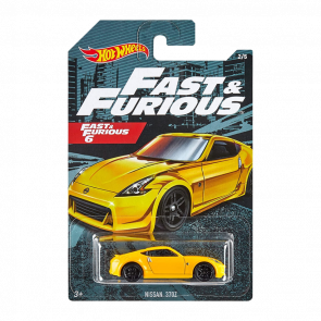 Тематична Машинка Hot Wheels Nissan 370Z Fast & Furious 1:64 GJV58 Yellow - Retromagaz