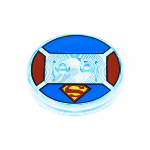 Электрика Lego Dimensions Toy Tag 2 Studs Superman #18 with Superman 'S' Logo Другое 4 x 4 x 2/3 18603c18pb01 6122875 Trans-Light Blue Б/У
