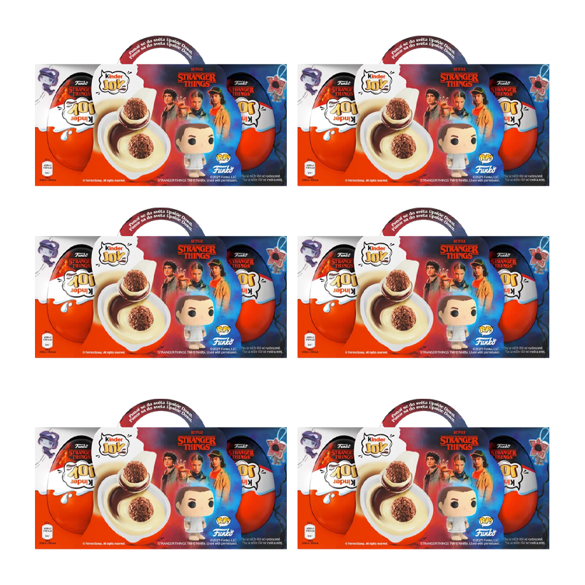 Набор Шоколадное Яйцо 6шт Kinder Joy Бокс Funko Pop Stranger Things 3 Яйца 60g - Retromagaz