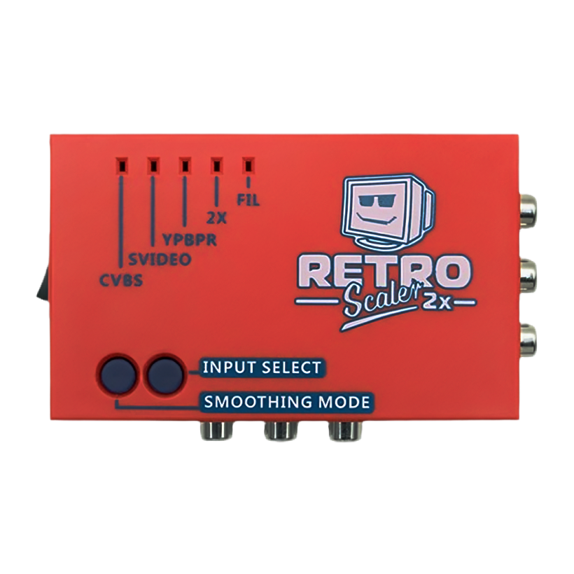 Адаптер Retro Scaler 2X AV to HDMI Converter and Line-Doubler PlayStation 2 1 Wii SNES Sega Mega Drive Red Blue Новий - Retromagaz