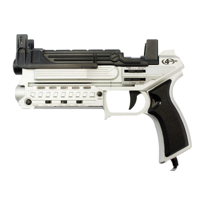 Пистолет Проводной 4Gamers PlayStation 2 SPC021 Ballistic Light Gun Controller Silver 1.5m Б/У Пистолет Проводной 4Gamers PlayStation 2 SPC021 Ballistic Light Gun Controller Silver 1.5m Б/У - Retromagaz