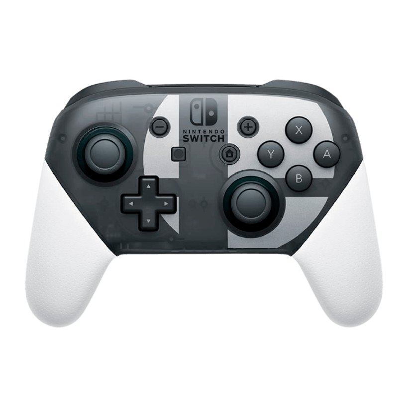 Геймпад Бездротовий Nintendo Switch Pro Controller Smash Bros. Ultimate Edition White Black Б/У - Retromagaz