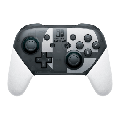 Геймпад Бездротовий Nintendo Switch Pro Smash Bros. Ultimate Edition White Black Б/У - Retromagaz