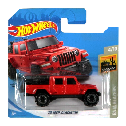Машинка Базова Hot Wheels '20 Jeep Gladiator Baja Blazers 1:64 GHB41 Red - Retromagaz