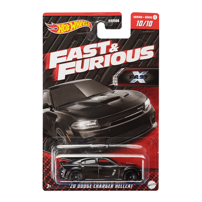 Тематическая Машинка Hot Wheels '20 Dodge Charger Hellcat Fast & Furious 1:64 HNT00 Black - Retromagaz