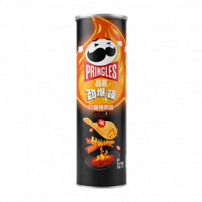 Чипси Pringles Scorchin Spicy Strips з Китайськими Спеціями 110g - Retromagaz