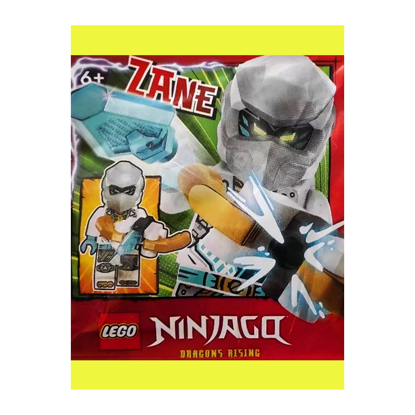 Конструктор Lego Dragons Rising Season 3 Zane Paper Bag Ninjago 892505 njo0965 Новий - Retromagaz