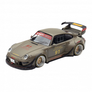 Машинка Premium Ignition Model Porsche Porsche RWB 993 1:64 IG3873 Green - Retromagaz