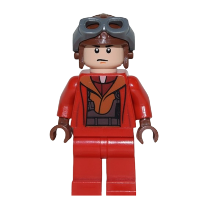 Фигурка Lego Повстанец Naboo Fighter Pilot Red Jumpsuit Star Wars sw0340 Б/У - Retromagaz