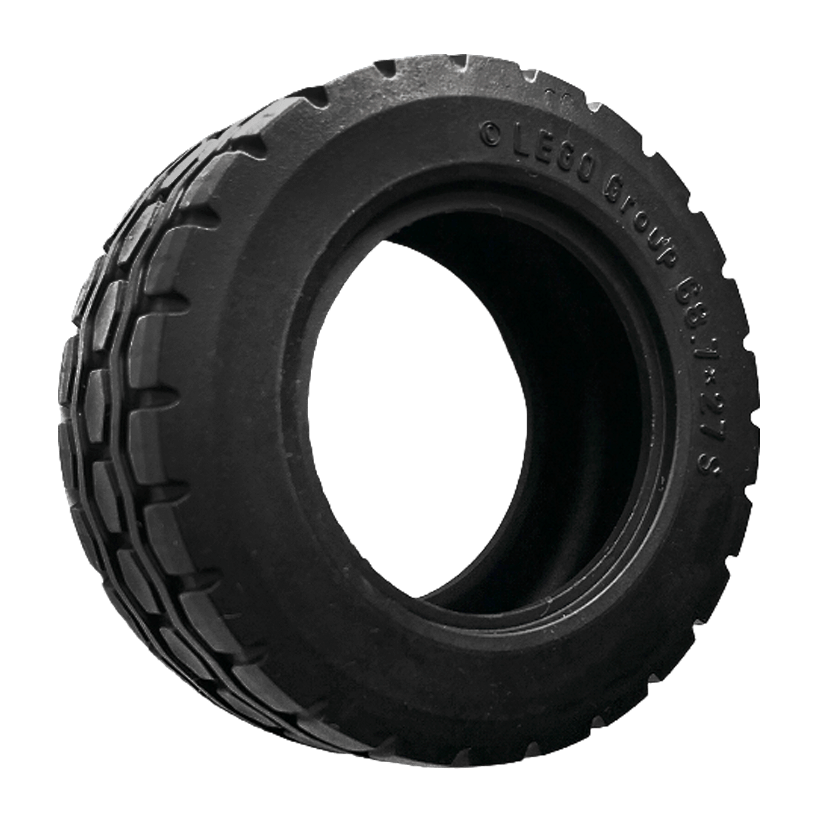 Колесо Lego Шина S 68.7 x 27 52985 6262361 Black Б/У - Retromagaz