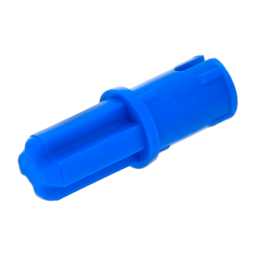 Technic Lego Пін 1L 43093 4206482 4309323 Blue 100шт Новий with Friction Ridges Lengthwise - Retromagaz