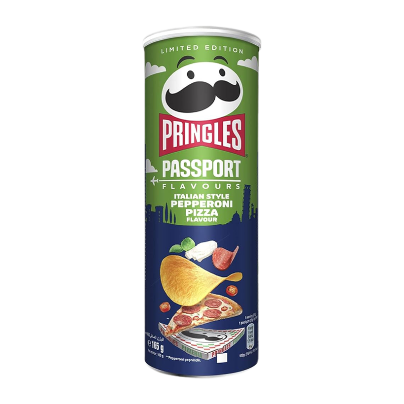 Чипсы Pringles Passport Flavours Italian Style Peperoni Pizza 165g - Retromagaz