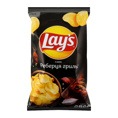 Чіпси Lay's Реберця Гриль 120g - Retromagaz