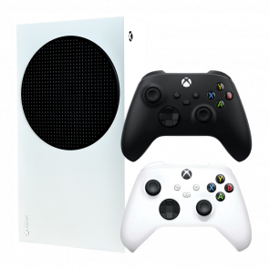 Набір Консоль Microsoft Xbox Series S 512GB White Новий  + Геймпад Бездротовий Controller Carbon Black - Retromagaz