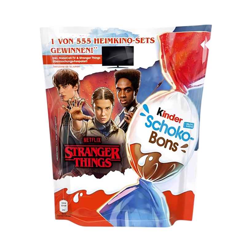 Цукерки Kinder Choco Bons Stranger Things Дивні Дива 200g - Retromagaz