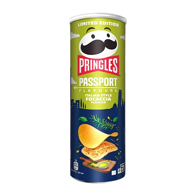 Чипсы Pringles Passport Flavours Italian Style Focaccia 165g - Retromagaz