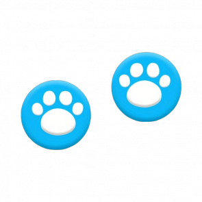 Накладки на Стіки 2шт RMC Cat Paw Nintendo Switch Wii Steam Deck White Blue - Retromagaz