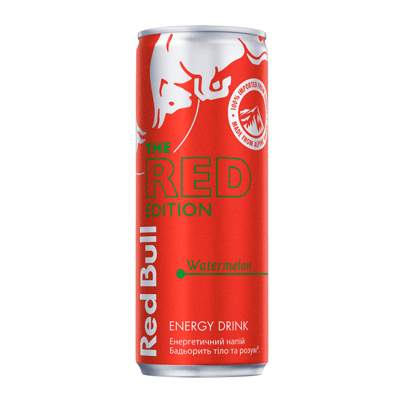 Напій Енергетичний Red Bull Red Edition Watermelon 250ml - Retromagaz