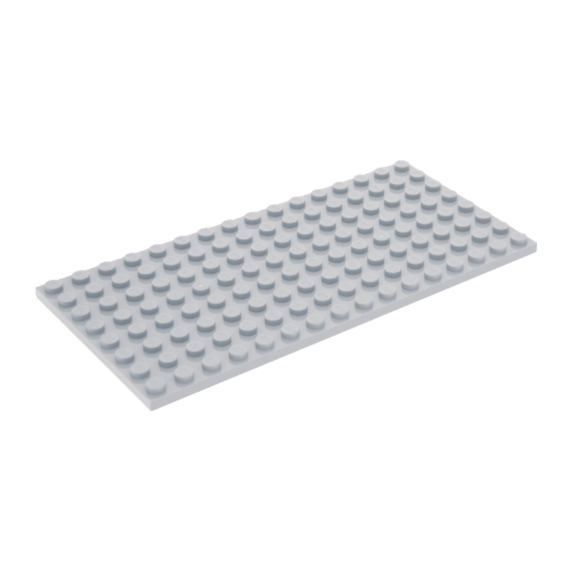 Пластина 2шт Lego Обычная 8 x 16 92438 4598522 Light Bluish Grey Б/У - Retromagaz