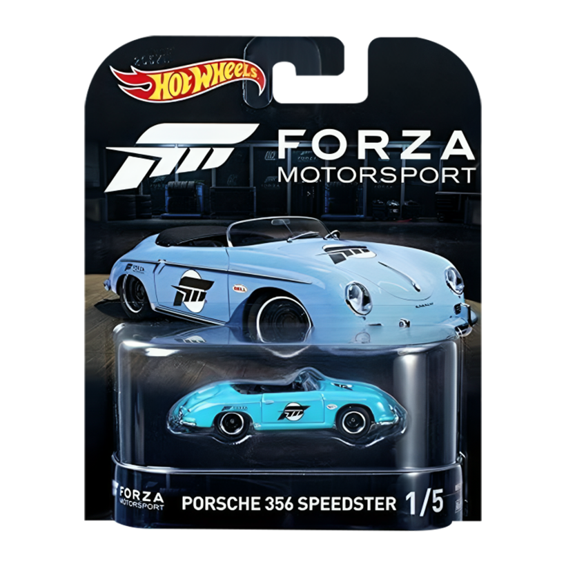 Машинка Premium Hot Wheels Porsche Porsche 356 Speedster Forza Rep. Entertainment 1:64 DWJ96 Blue - Retromagaz