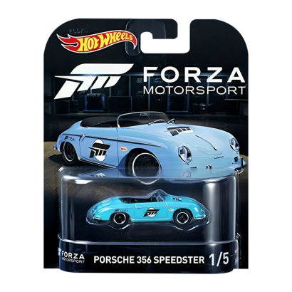 Машинка Premium Hot Wheels Porsche 356 Speedster Forza Rep. Entertainment 1:64 DWJ96 Blue - Retromagaz