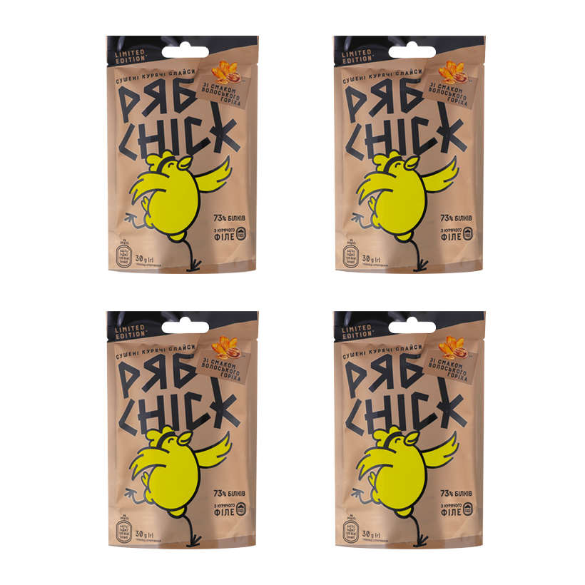 Набор Слайсы 4шт РябChick Куриные со Вкусом Грецкого Ореха 30g - Retromagaz