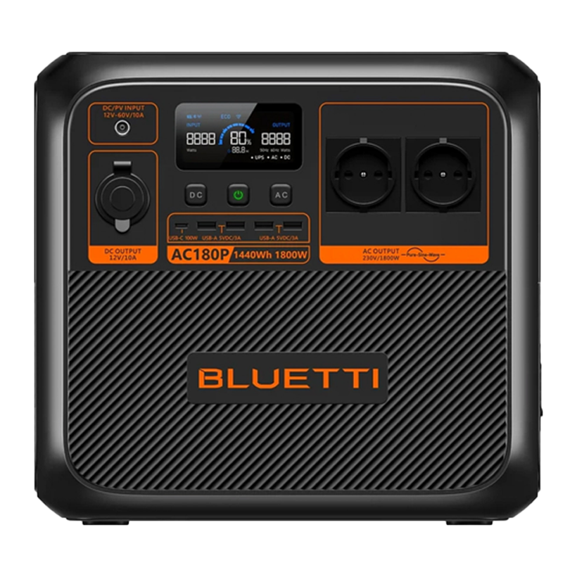 Зарядное Устройство Bluetti BLUETTI AC180P Black 1800 W - Retromagaz