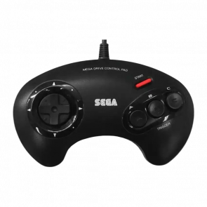 Геймпад Дротовий Sega Mega Drive Europe 1650-50 Black 2m Б/У - Retromagaz