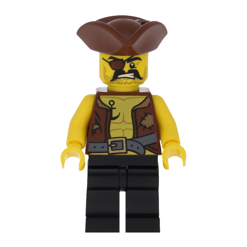 Фігурка Lego Pirates Pirate 4 Vest and Anchor Adventure pi162 70413 Б/У - Retromagaz