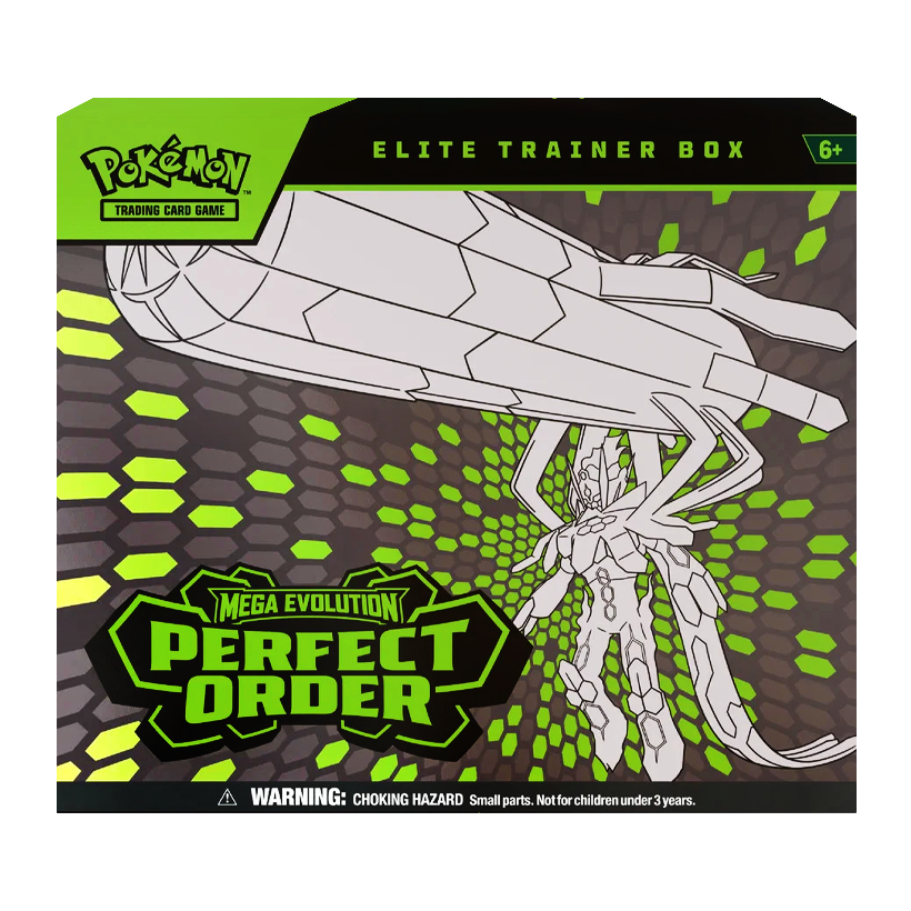 Картки Колекційна Гра Pokemon Mega Evolution Perfect Order - Elite Trainer Box - Retromagaz