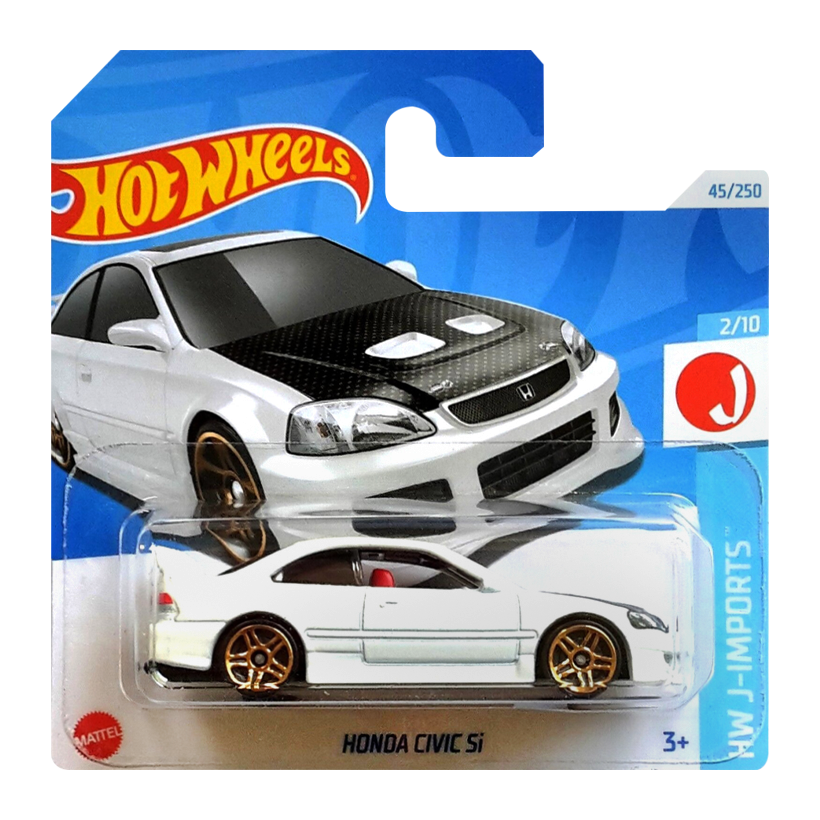 Машинка Базова Hot Wheels Honda Civic Si J-Imports 1:64 HTD07 White - Retromagaz
