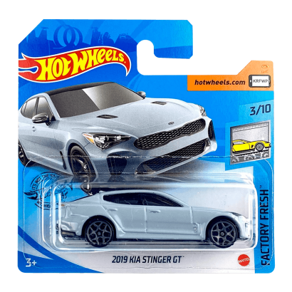 Машинка Базовая Hot Wheels 2019 KIA Stinger GT Factory Fresh 1:64 GHF02 Grey - Retromagaz