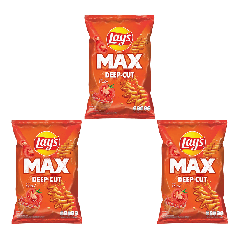 Набор Чипсы 3шт Lay's MAX Сальса 95g - Retromagaz