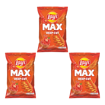 Набор Чипсы Lay's MAX Сальса 120g 3шт - Retromagaz