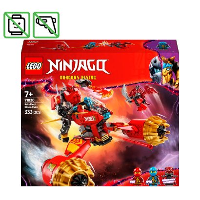 Конструктор Lego Штормовой Робот Всадник Кая Ninjago 71830 Без Фигурок Новый - Retromagaz