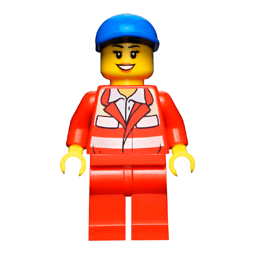 Фигурка Lego Hospital 973pb0996 Paramedic Red Uniform City cty0317 Б/У - Retromagaz