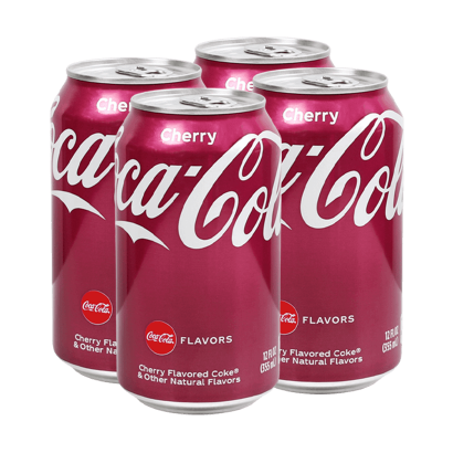 Набір Напій 4шт Coca-Cola Cherry 330ml - Retromagaz
