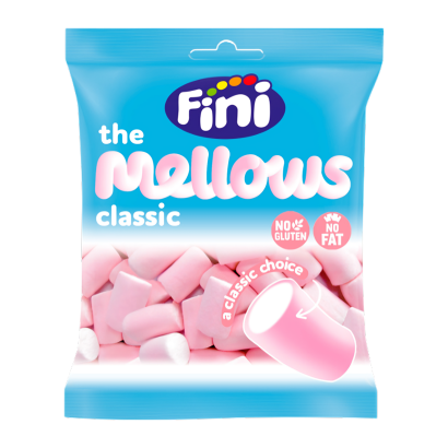 Маршмелоу Fini The Mellows Classic Рожеві 80g - Retromagaz